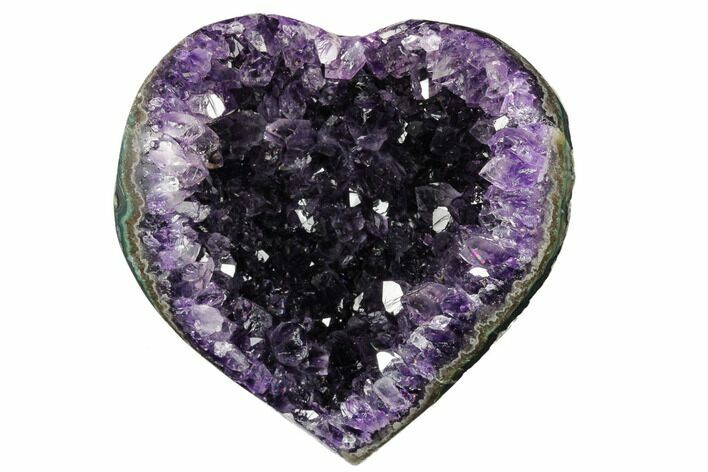 Dark Purple Amethyst Heart - Uruguay #172014